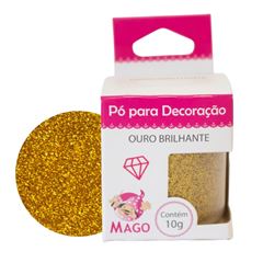 MAGO PO PARA DECORACAO OURO BRILHANTE 10G 01 UNIDADE