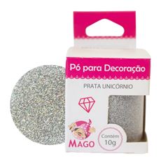MAGO PO PARA DECORACAO PRATA UNICORNIO 10G 01 UNIDADE