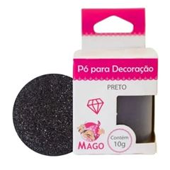MAGO PO PARA DECORACAO PRETO 10G 01 UNIDADE