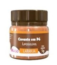 CORANTE EM PO PARA CHOCOLATE LARANJA 5G 1UNIDADE