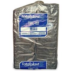 BANDJEJA DE ISOPOR, TOTALPLAST,  B2 TRL, PRETO, 210X140X18,  FARDO COM 400 UNIDADES