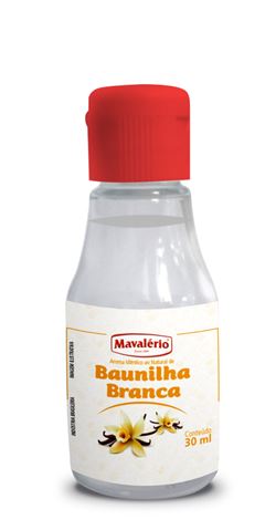 AROMA ARTIFICIAL DE BAUNILHA BRANCA CAIXA COM 2 PACOTES DE 12 GARRAFA DE 30ML