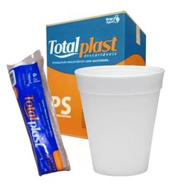 COPO TERMICO TOTALPLAST, 120ML, CAIXA COM 20 TIRAS DE 50 UNIDADES