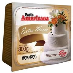PASTA AMERICANA 800G. SABOR MORANGO 