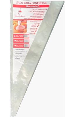  SACO PARA CONFEITAR DESCARTAVEL 16X36 CAIXA 5 UNIDADES