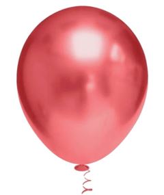 BALAO 5 VERMELHO METALICO JOY C/25 