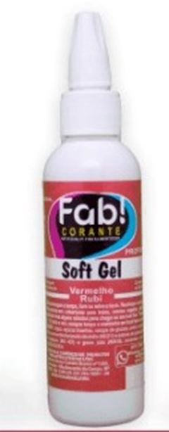 CORANTE SOFTGEL ALIM VERMELHO RUBI 25G