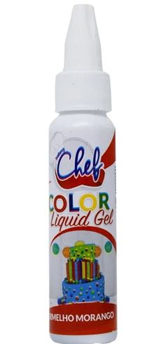 ICEBERG COR LIQ GEL VERMELHO MORANGO 25G
