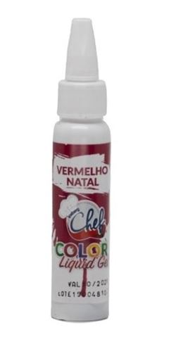 ICEBERG COR LIQ GEL VERMELHO NATAL 25G