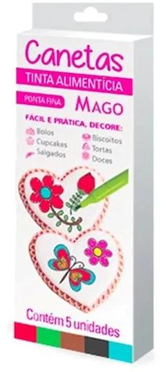 MAGO CANETA DECORACAO PONTA FINA 5UNID