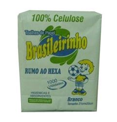 PAPEL TOALHA BRAS 100%C/1000FOLHAS 23X21