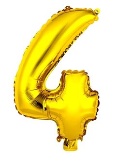 BALAO METALICO 40CM DOURADO N4