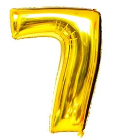 BALAO METALICO 40CM DOURADO N7