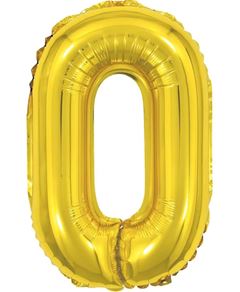 BALAO METALICO 40CM DOURADO N0