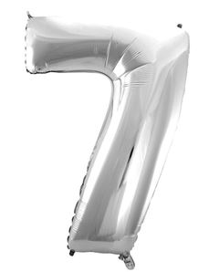 BALAO METALICO 40CM PRATA N7