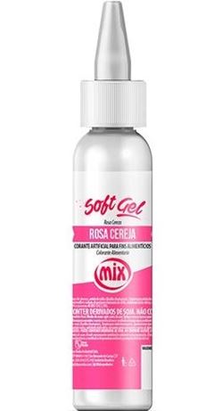 MIX SOFTGEL CORANTE ROSA CEREJA 25G