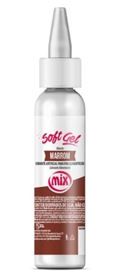 MIX SOFTGEL CORANTE MARROM 25G