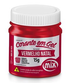 MIX CORANTE ARTIF VERMELHO NATAL 15G
