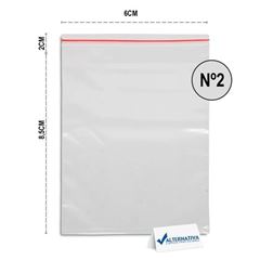 SACO ZIP N°2 6CMX8,5CM C/100