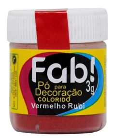 FAB PO P/ DECORACAO VERMELHO RUBI 3G