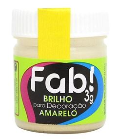 FAB BRILHO P/ DECORACAO AMARELO 3G