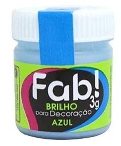 FAB BRILHO P/ DECORACAO AZUL 3G