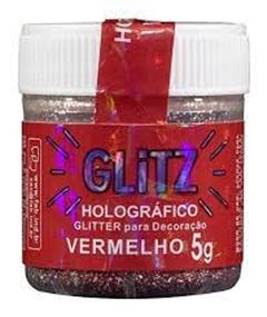 FAB GLITTER HOLOGRAFICO VERMELHO 5G