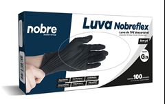 LUVA TPE NOBRE S/PÓ ” M ” PRETA CX100UN