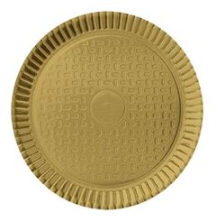 PRATO LAMINADO DOURADO NÚMERO 1 PACOTE COM 10 UNIDADES