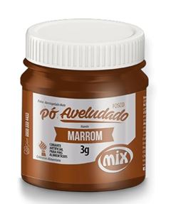 MIX CORANTE PO FOSCO AVELUDADO MARROM 3G