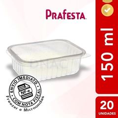 POTE QUAD C/TAMPA PRAFESTA 150ML C/20UND