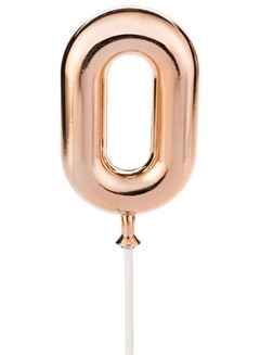 MINI TOPO DE BOLO NUMERO 0 ROSE