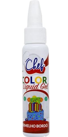 ICEBERG COR LIQ GEL VERMELHO BORDO 25G