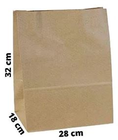 SACOLA ECO DELIV (PFML) COR KRAFT PCT/10