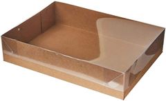CAIXA TAMPA TRANSPARENTE FLOR+DOC KRAFT 