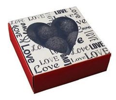 CAIXA GAVETA CORACAO 9 DOCES LOVE RED