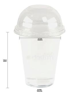 COPO COM TAMPA BOLHA, 440ML, WER W-66, CAIXA COM 12 PACOTES DE 10 UNIDADES