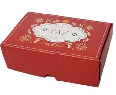 CAIXA GAVETA C/VISO 4 DOCES COR VERMELHO