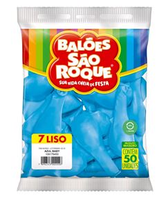 BALAO SAO ROQUE, NUMERO 7, BRANCO POLAR, PACOTE COM 50 UNIDADES
