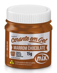 MIX CORANTE GEL MARROM CHOC 15G