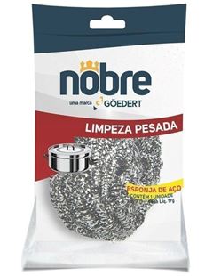 ESPONJA LIMPEZA PESADA ACO INOX NOBRE 