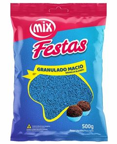 MIX CONFEITO GRANULADO MACIO AZUL 500G