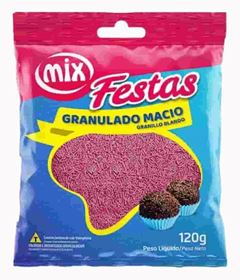 MIX CONFEITO GRANULADO MACIO ROSA 120G