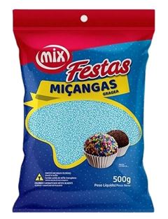 MIX CONFEITO MIÇANGA AZUL BEBE 500G