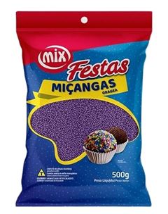 MIX CONFEITO MIÇANGA ROXA 500G