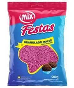 MIX CONFEITO GRANULADO MACIO ROSA 500G