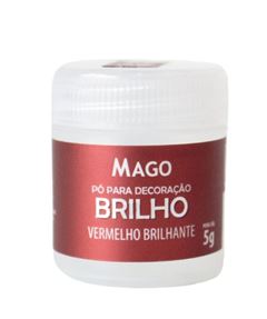 MAGO PO P/DECORACAO VERMEL BRI 5G C/01UN