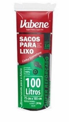 SACO LIXO PRETO VABENE 100L PC/10UN