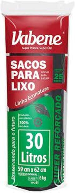 SACO LIXO PRETO VABENE 30L PC/25UN