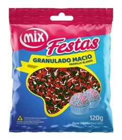 MIX CONFEITO GRAN MACIO VERMELHO VERDE BRANCO 120G